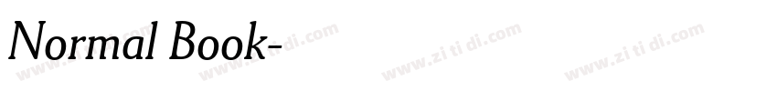 Normal Book字体转换